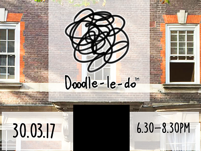 Doodleledo at Roam art building creative doodleledo event hand made logo london space