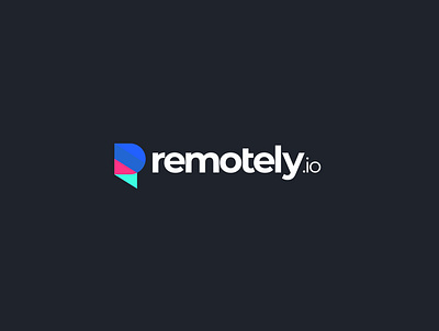 remotely.io logo branding flat illustrator logo logo design minimal r logo tech