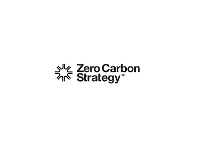 Zero carbon strategy logo logo design