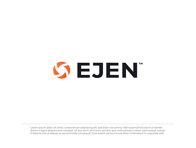 EJEN Logo branding design flat logo logo design minimal tech