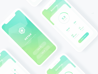 Running App design uiux web