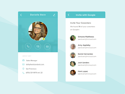 Employee Info app design mobile ui uiux ux