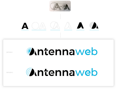 Antennaweb - Logo rebranding a a logo branding design logo rebranding satelite dish streaming