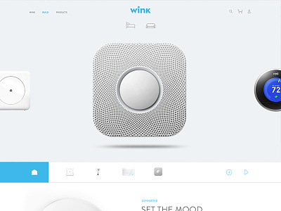 wink.com connected home layout nest products site website
