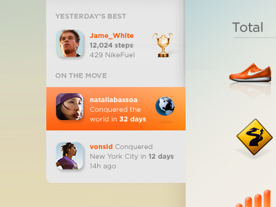 Nike+ Leaderboard