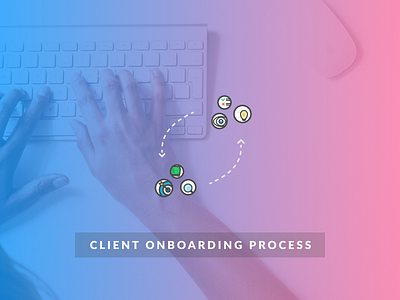 Client onboarding process illustration aim exchange filter goal gradient icons ideas illustration money onboarding research vision