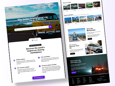 Turo Car Sharing App Web Interface Redesign