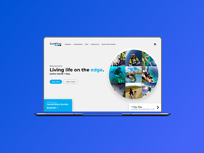 GoPro Hero8 Landing Page Design design figma landing page ui product design ui design user experience ux design web design