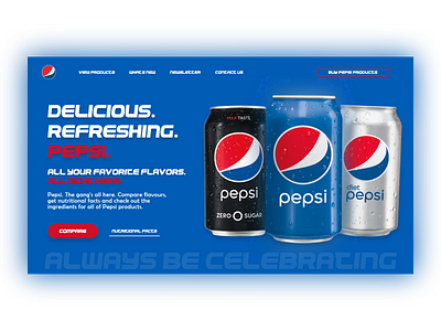 Pepsi Web UI/UX Design