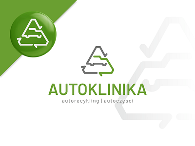 Branding - Autoklinika baner brand design branding business cards car recycling graphic design logo logotype spare parts vector