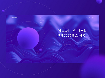 Meditative Programs design ui web