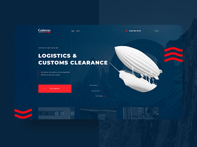 Galeon Logistic dark ui design ui web