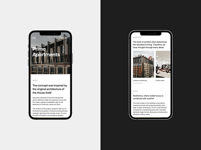 Prime Apartments - Premium real estate #2 apartment apartment design apartments design minimal real estate realestate typography ui ux