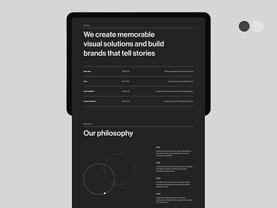 Agency Main Page agency concept design minimal minimalism ui uidesign ux uxui website