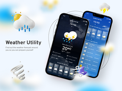 Weather Utility app design ui ux