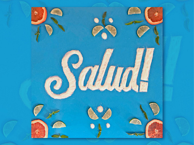 Salud! graphic design illustration lettering lettering desing tactile lettering