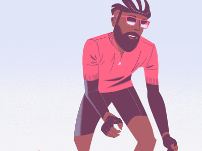 Cycling season Buddy! bici ciclismo cycle cycling helmet illustration pedaling road sports sunglasses