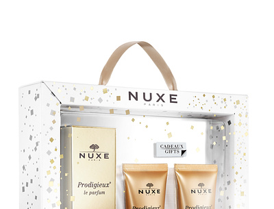 Nuxe - Gift Set Mother's Day art direction artwork beauty branding creative creative design creative direction graphic graphic art graphic design graphic print hot foil metallic ink packaging print design visual identity
