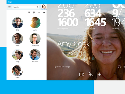 Skype - Default Chat Canvas basement tapes chat app envisioning future messenger app microsoft product design skype ui ux