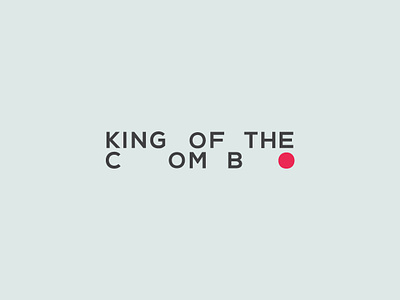 King Of The Combo / Logo black brand cuisine flat food idendity kosovo lightblue logo logo 2d logtype minimal prishtina record red tv show type typogaphy