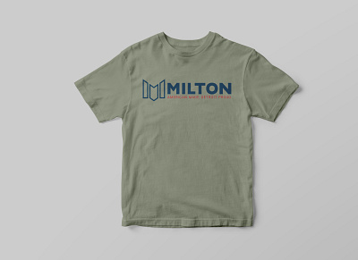 milton t shirt branding illustration logo tshirt