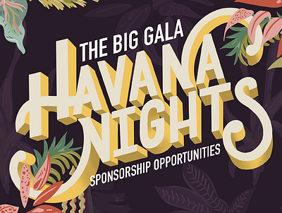 Big Brother Big Sister | Havana Nights | Hand Lettering design hand drawn hand lettering handlettering illustration typography