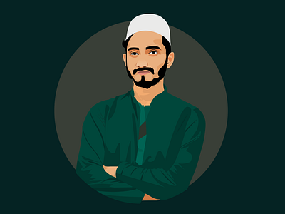 Tipu Portrait Vector Illustration