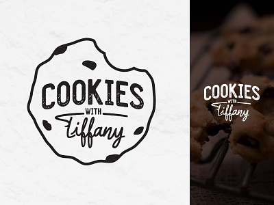 Cookies With Tiffany branding concept cookies custom lettering logo logo design tiffany