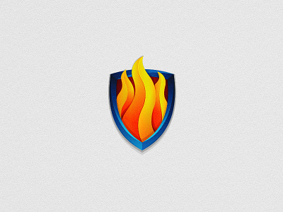 Logo Exploration fire logo shield