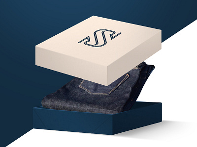 Selvedge Box jeans logo packaging