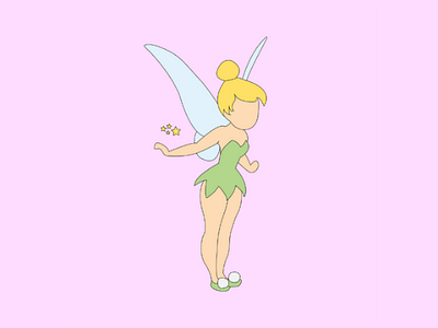 Illustration of Tinkerbell by Diamond-Hope Kingston on Dribbble