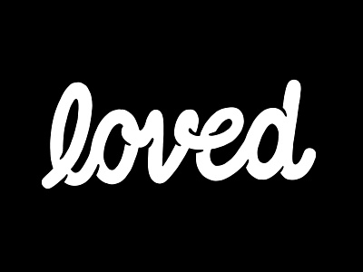 You Are black bold contemporary custom type design goodtype handlettering iloveyou lettering love loved procreate script typism typography white