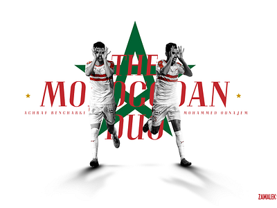 The Moroccan Duo design egypt egyptian football football club manipulate manipulation morocco soccer social media socialmedia type zamalek