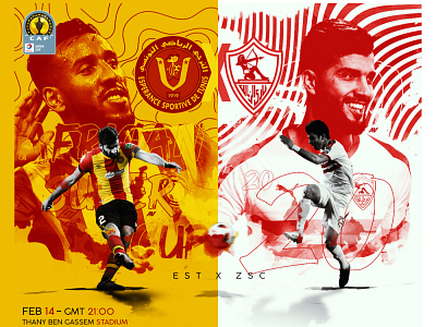 African Super Cup 2019 africa design egypt egyptian football football club illustration manipulate manipulation soccer social media socialmedia tunisia