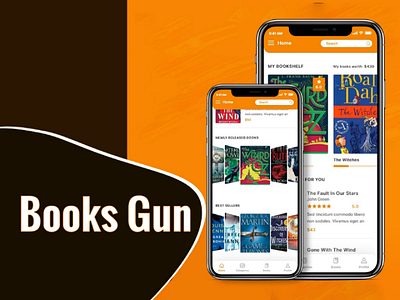 Books Gun App design mobile app design ui ux design