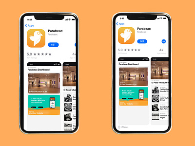 Parabeac mobile app mockup