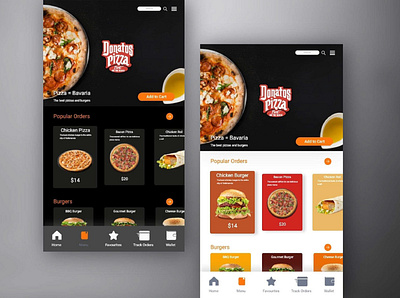 donatos pizza app application design designlance mobile mobile app mobile app design mobile ui mobile ui design ui ux design uidesign