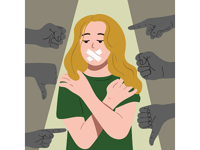 Stop Bullying Concept illustration stop bullying concept vector