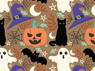Halloween Pattern halloween pattern illustration vector