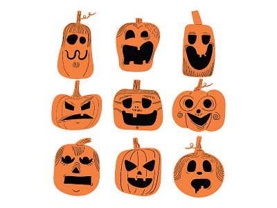 Halloween pumpkins halloween pumpkins illustration vector