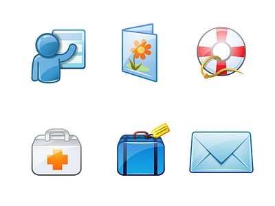 Yahoo Services blog categories greeting cards health help icons mail travel vector yahoo