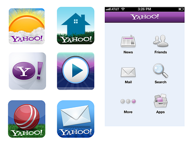 App icons android app corporate mobile suite yahoo