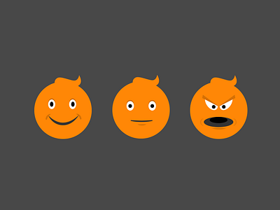 Mood Personas customer service emoticon emotion face feeling mood orange smiley