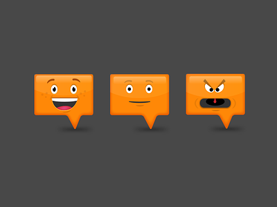 Mood Personas character character design chat customer service emoticon expression icon illustration mood orange persona smiley ui