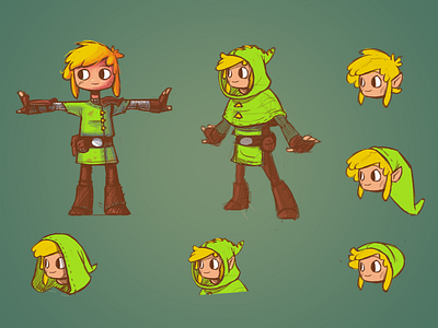 Zelda Redesign: Link character design link redesign zelda