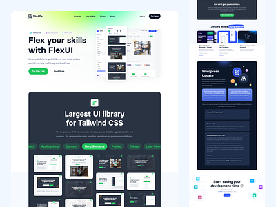 🤯 FlexUI - UI Library with 783 components. blocks bootstrap bulma components design dev drag drop frontend landing library responsive shuffle tailwind ui ux