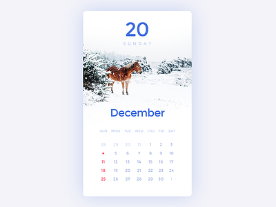 Daily UI #21 - Calendar