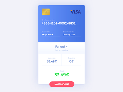 Daily UI #22 - Payment blue dailyui download freebies payment symu ui ux