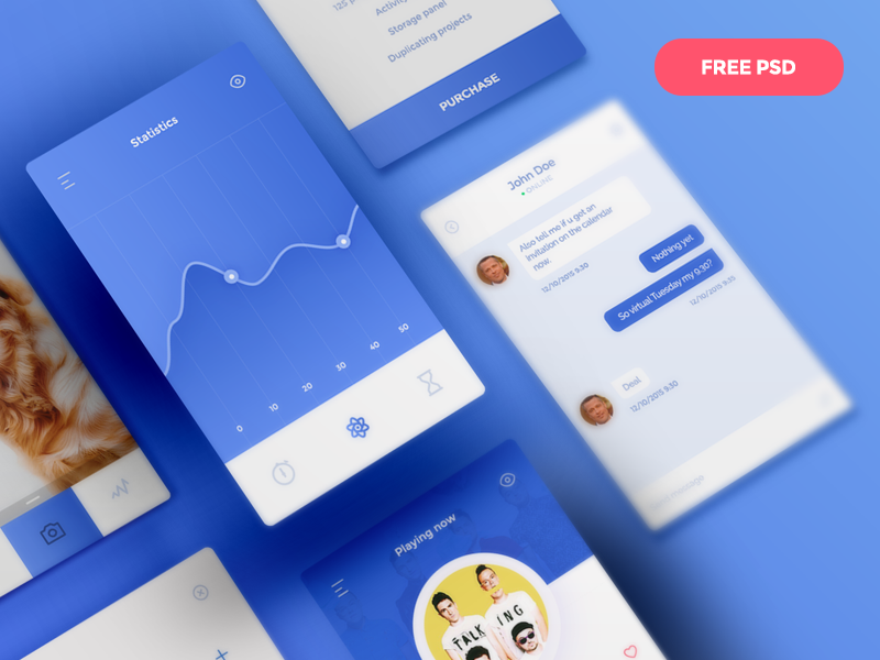 Download Daily UI 30 Elements Free PSD by Pat Wasik for JCD on Dribbble