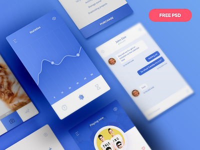 Daily UI 30 Elements Free PSD
